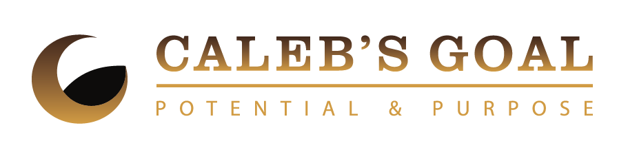 Logo oficial de Caleb’s Goal · Potential & Purpose